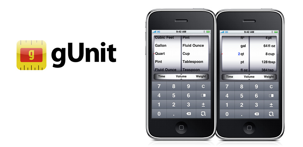 gUnit - iPhone Unit Converter